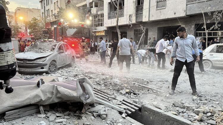 Разрушения в Иране после атаки Израиля. Фото Tansim