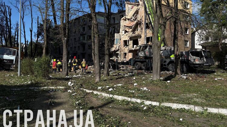 Последствия удара по Киеву