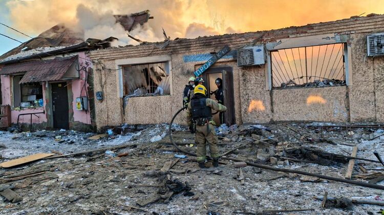 Последствия обстрелов в Харьковской области. Фото: ГСЧС