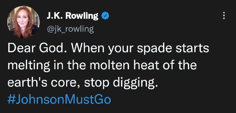 Роулинг призвала к отставке премьер-министра Великобритании Бориса Джонсона
