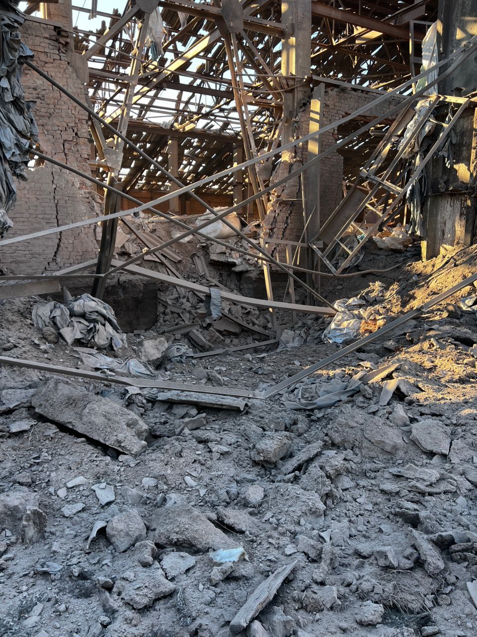 последствия обстрела Донецкой области