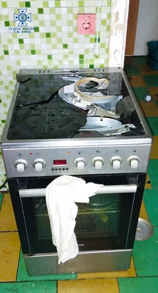 Взрыв газового баллона в Киеве