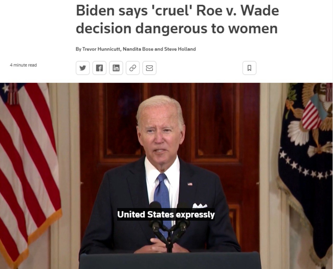 Скриншот с сайта Reuters