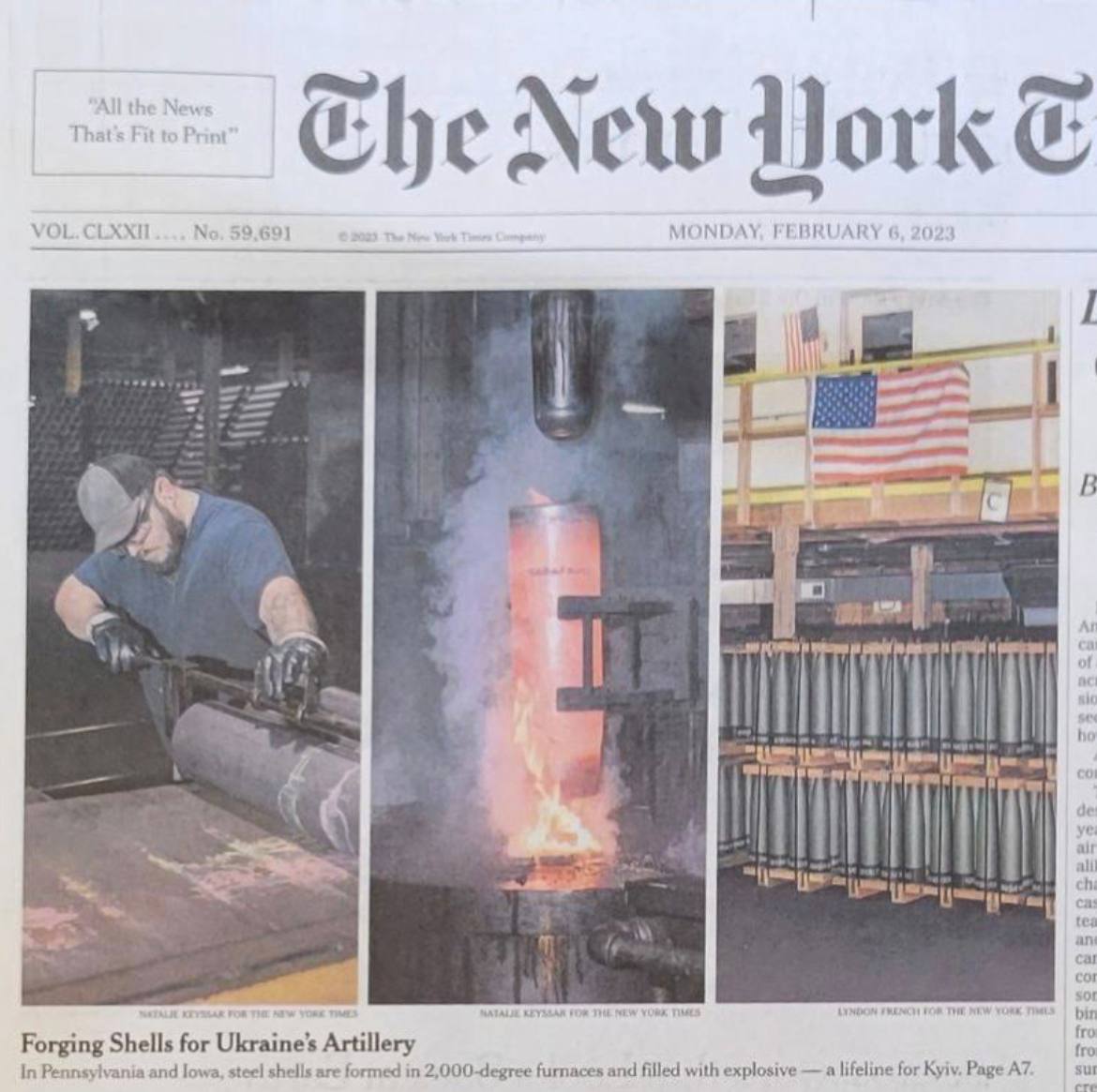 Скриншот из New York Times