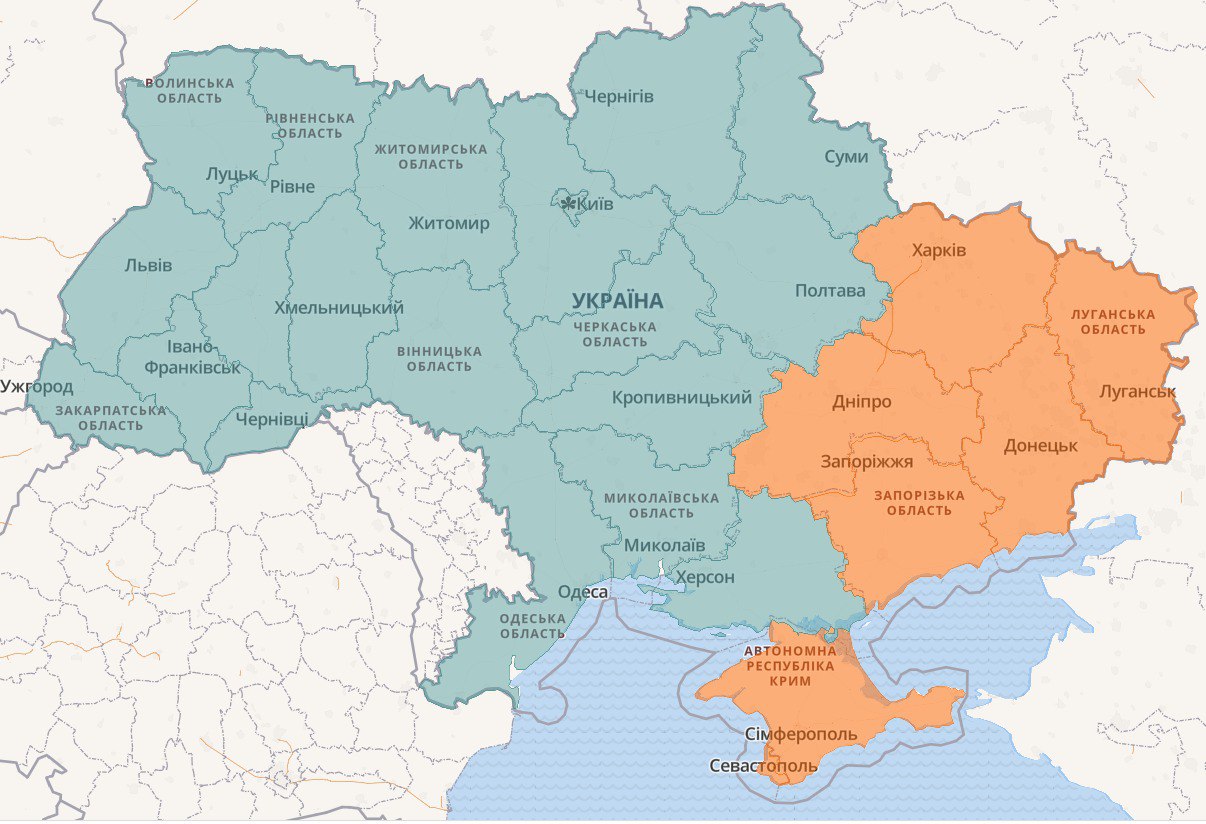 Карта тревог