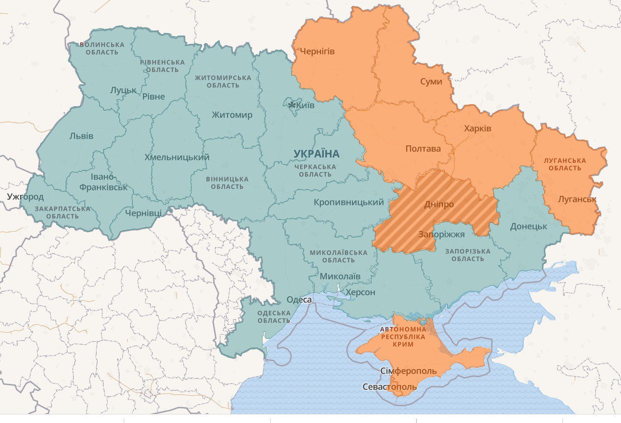 Карта тривог