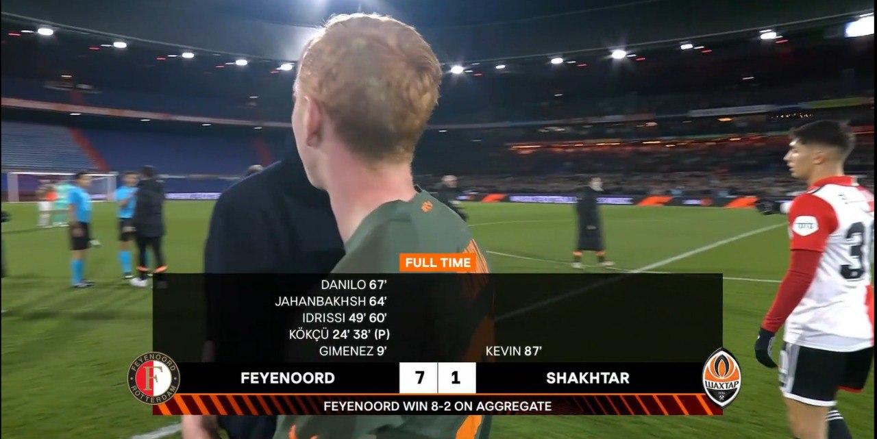 "Шахтер" проиграл "Фейенорду"
