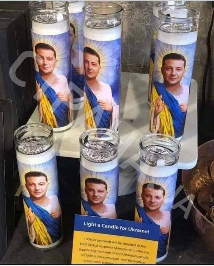 свечи с Зеленским
