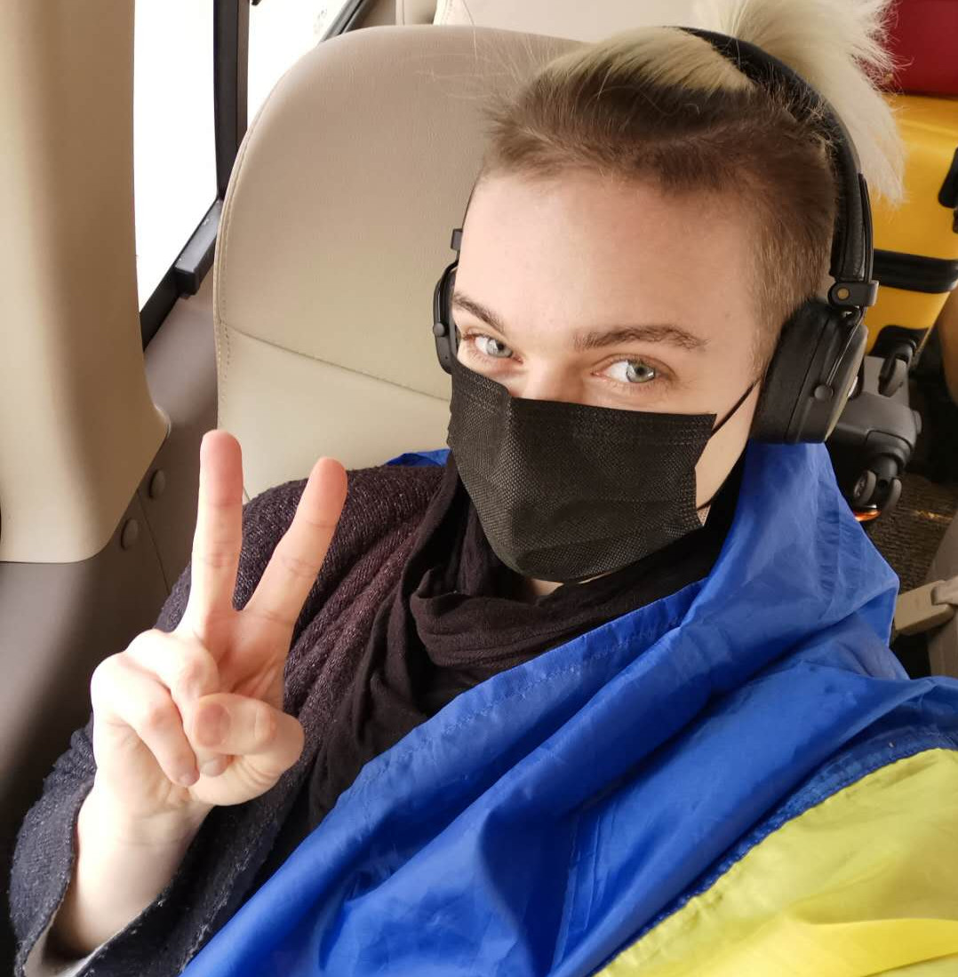 Украинка, которую эвакуируют из Китая