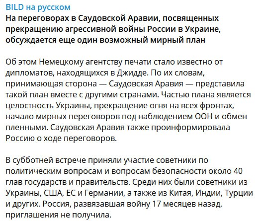 Скриншот из Телеграм Bild 