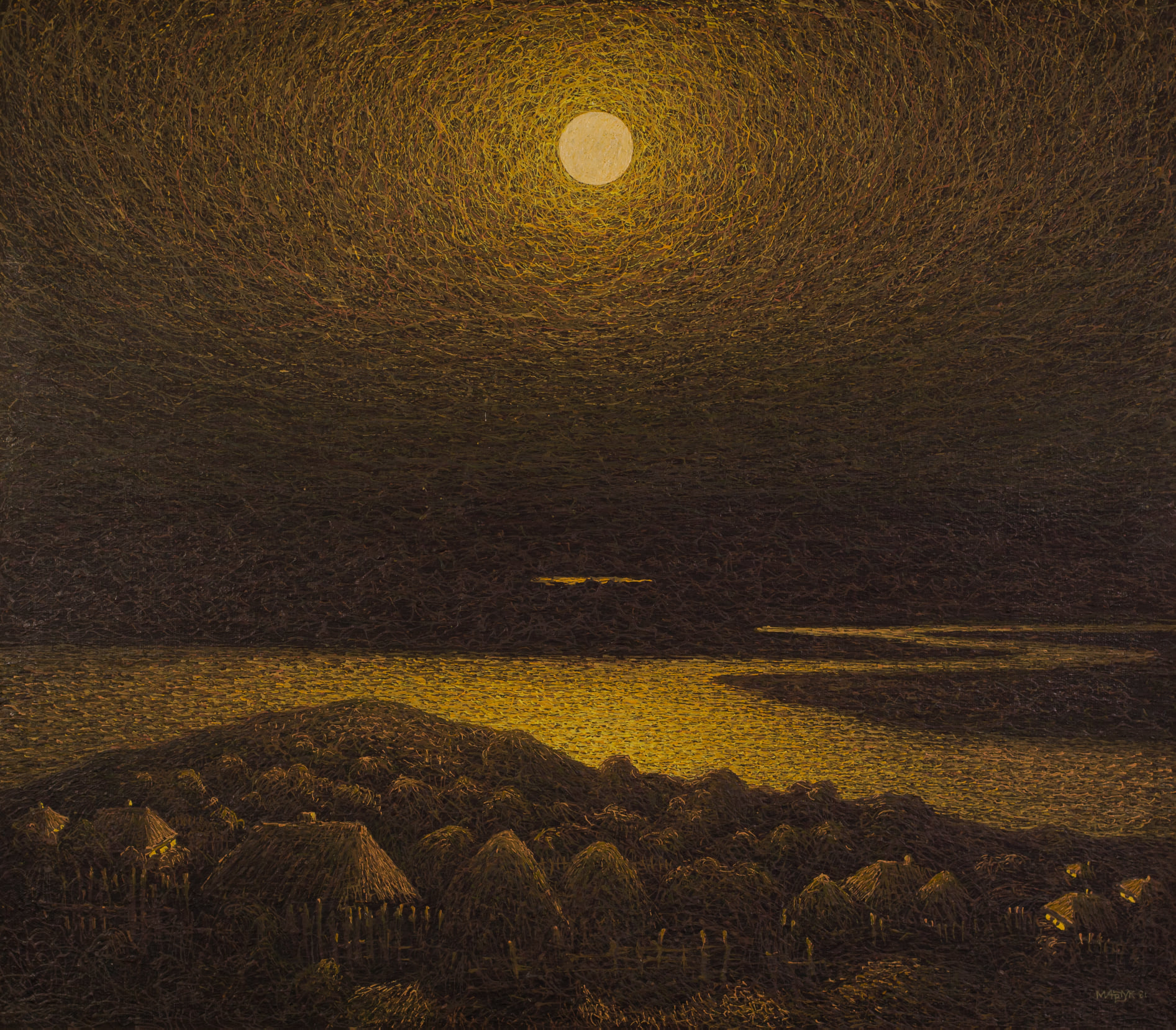 Картина Ивана Марчука "Золотая ночь". Фото: facebook.com/Ivanmarchukartist