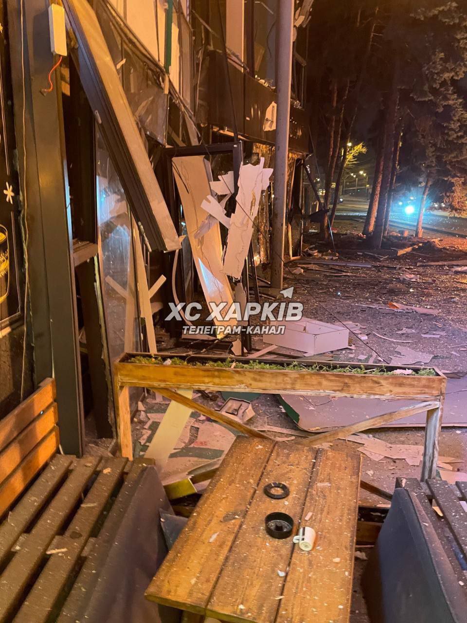 Фото руйнування після вибуху. Джерело - Телеграм