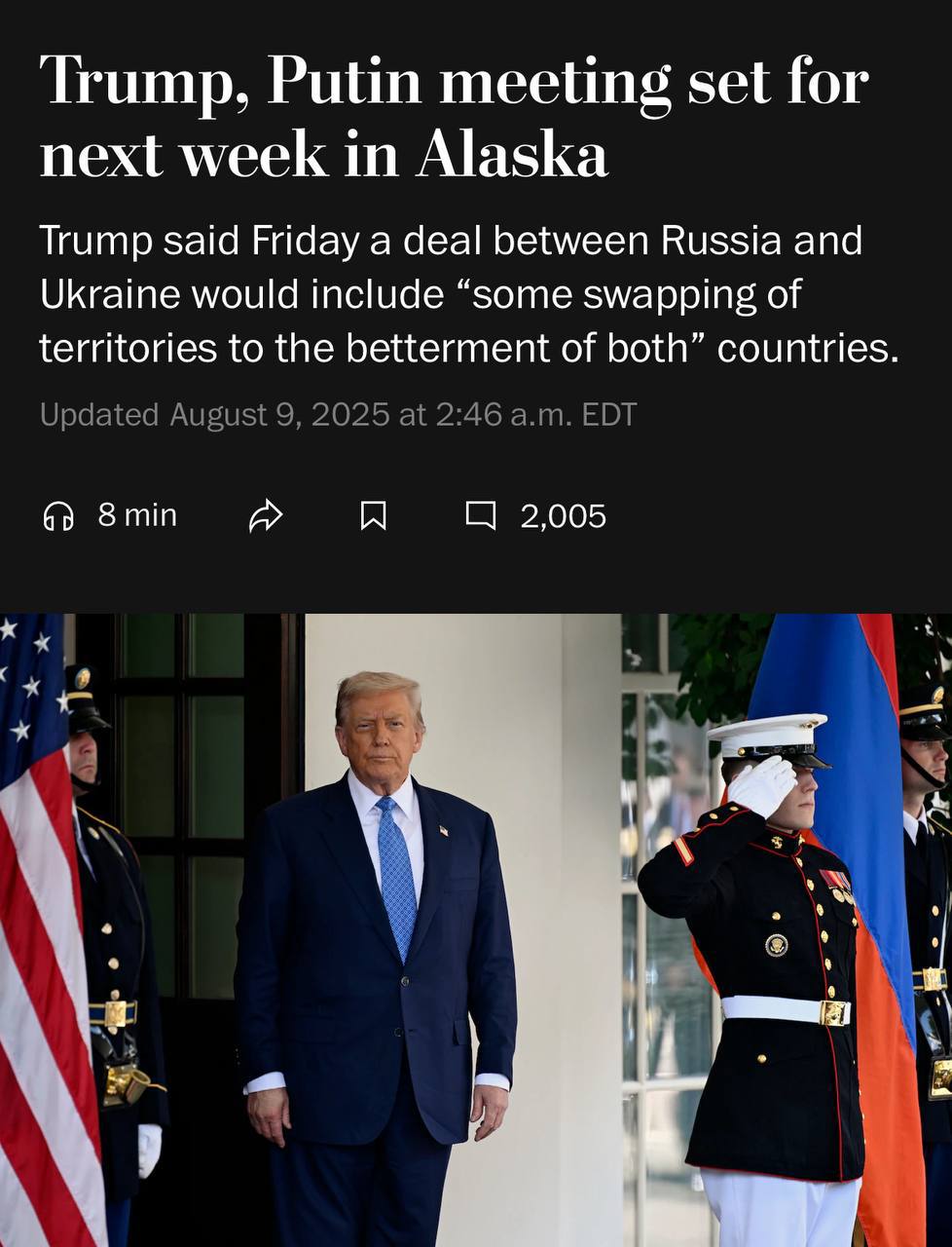 Заголовок на washingtonpost.com