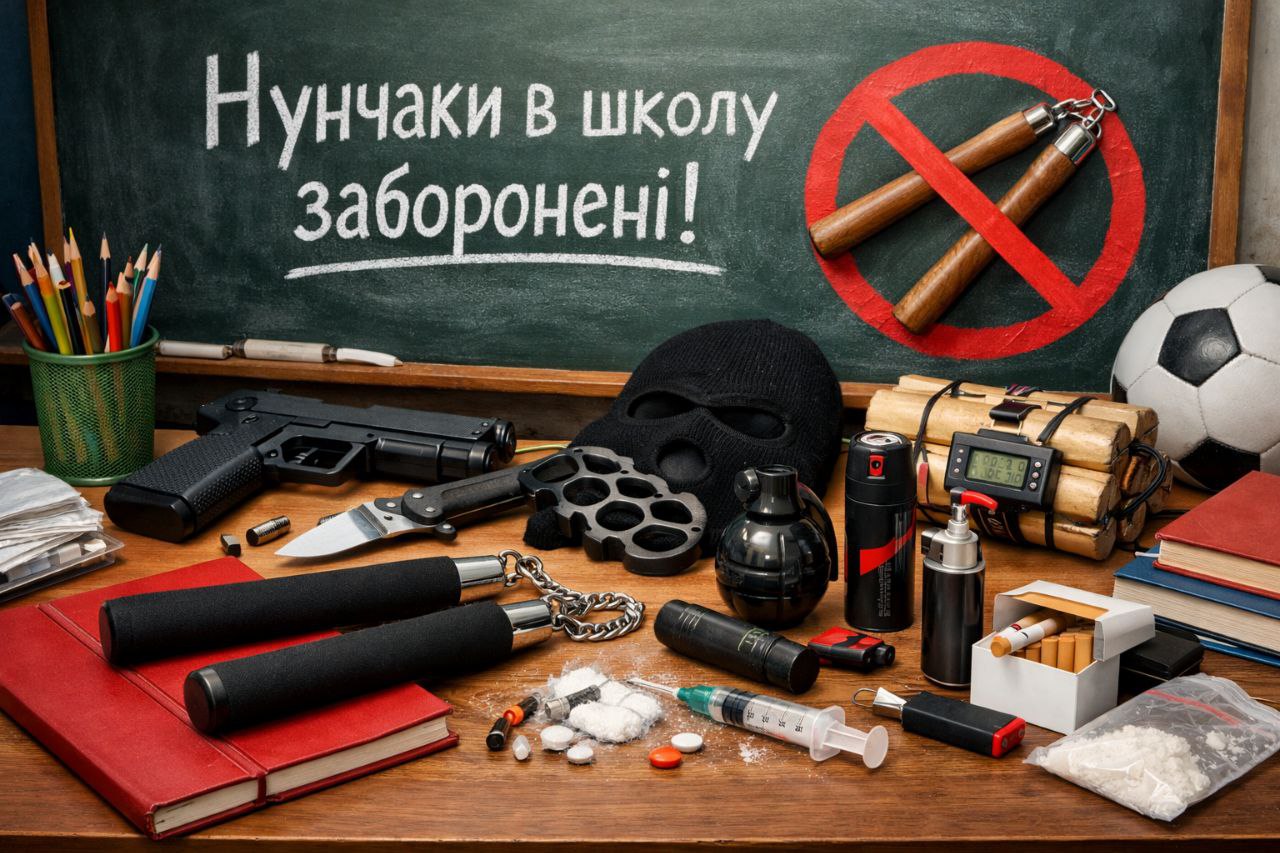 Иллюстрация к постановлению Кабмина Украины о запрете оружия в школах